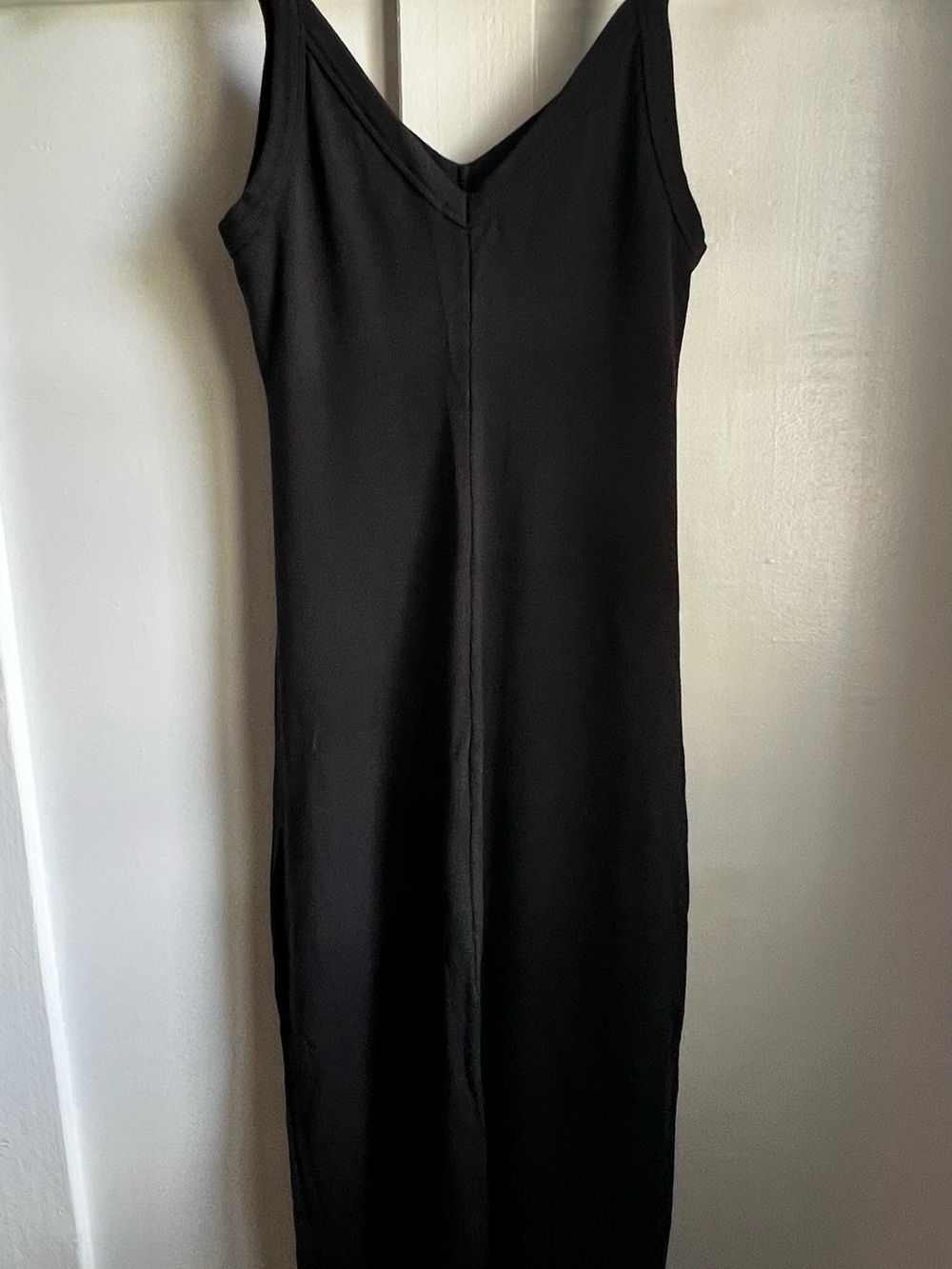 Marine Layer Black V-Neck Maxi Slip Dress